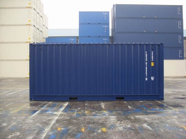 container maritime 20 pieds bleu marine