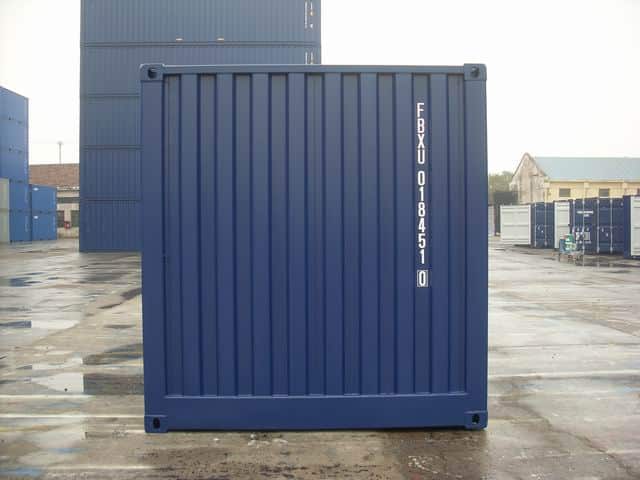 container 20 pieds de couleur bleu marine
