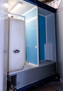 amenagement container chaudiere