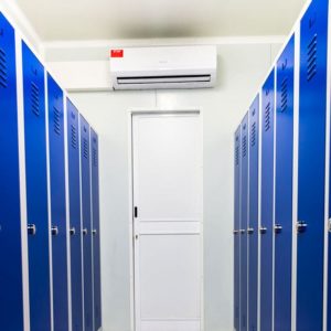aménagement container vestiaire