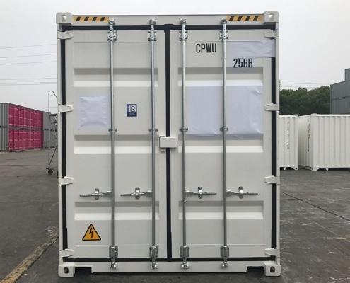 container maritime 10 pieds high cube blanc