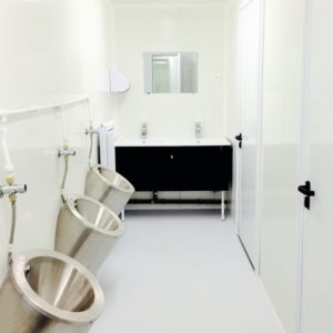 aménagement container sanitaire