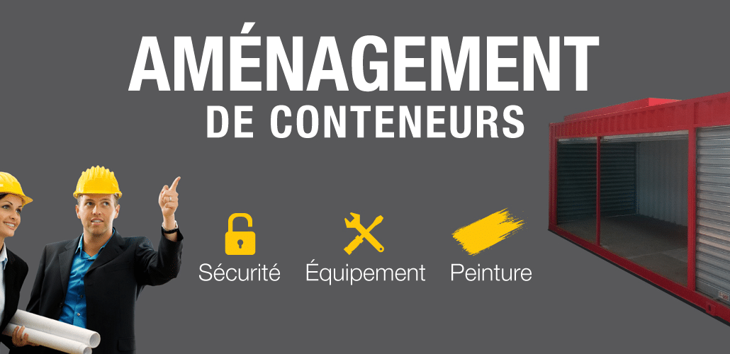 Aménagement de conteneur