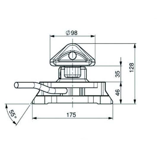 Fixation twist-lock longitudinale