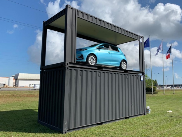 conteneur podium véhicule