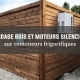4 conteneurs frigo bardage bois clin moteurs silencieux
