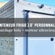 conteneur frigo 10 pieds bardage bois