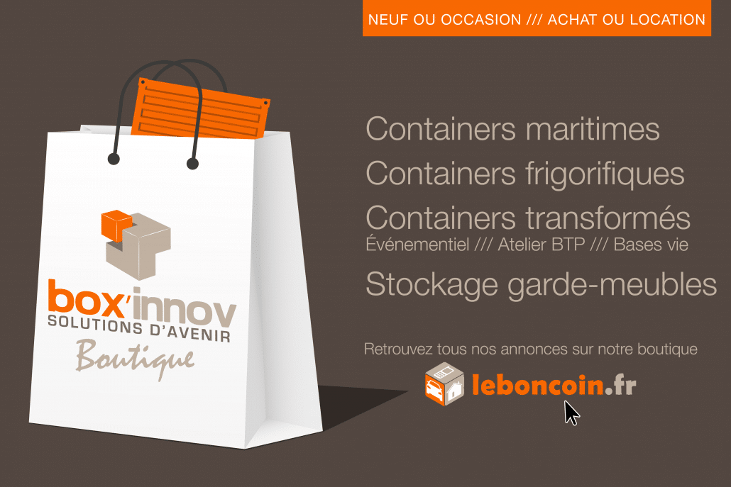 Vente de containers maritimes et de stockage neufs ou d'occasion sur leboncoin