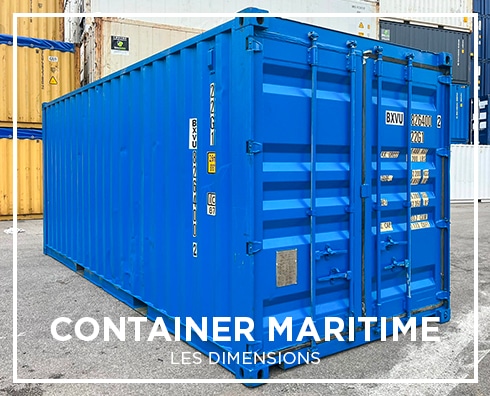 dimensions container maritime dry