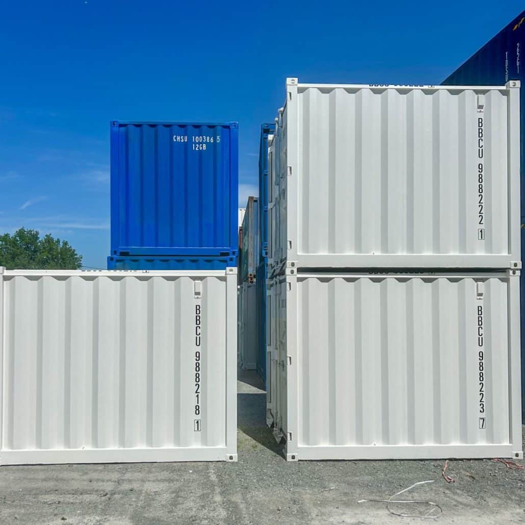conteneur blanc 6 pieds, container maritime blanc