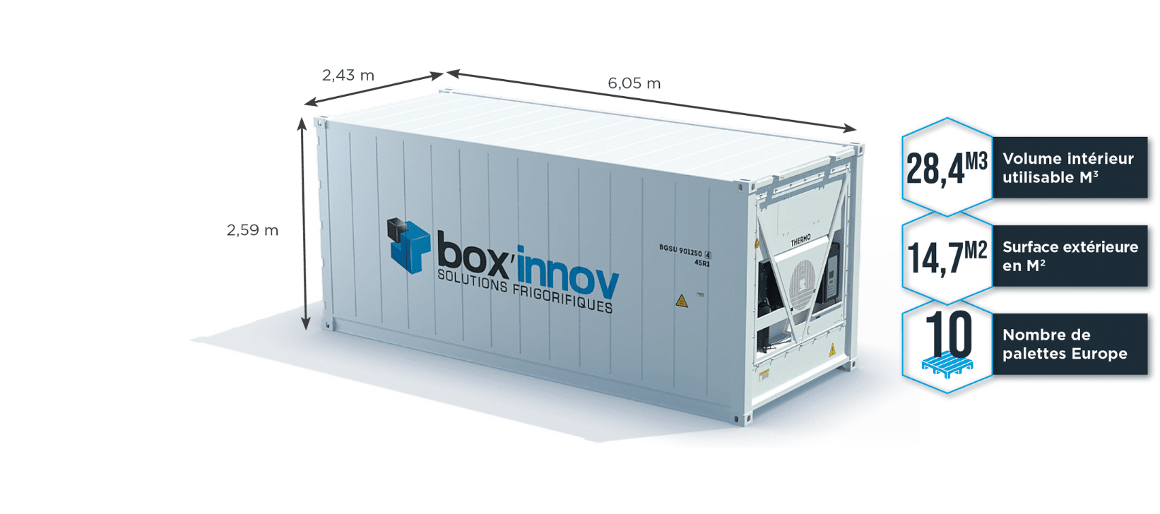 container frigorifique 20 pieds reefer