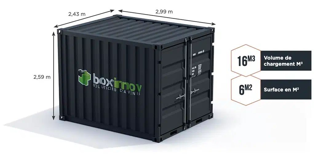 Dimensions extérieures des conteneurs offshore 10 pieds dnv