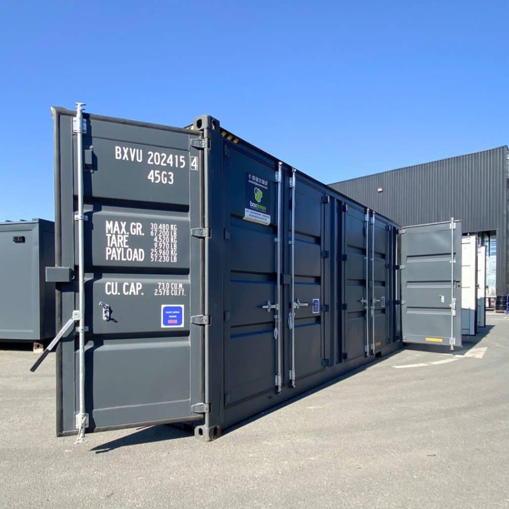 stockage selfstockage container 40 pieds high cube 4 portes