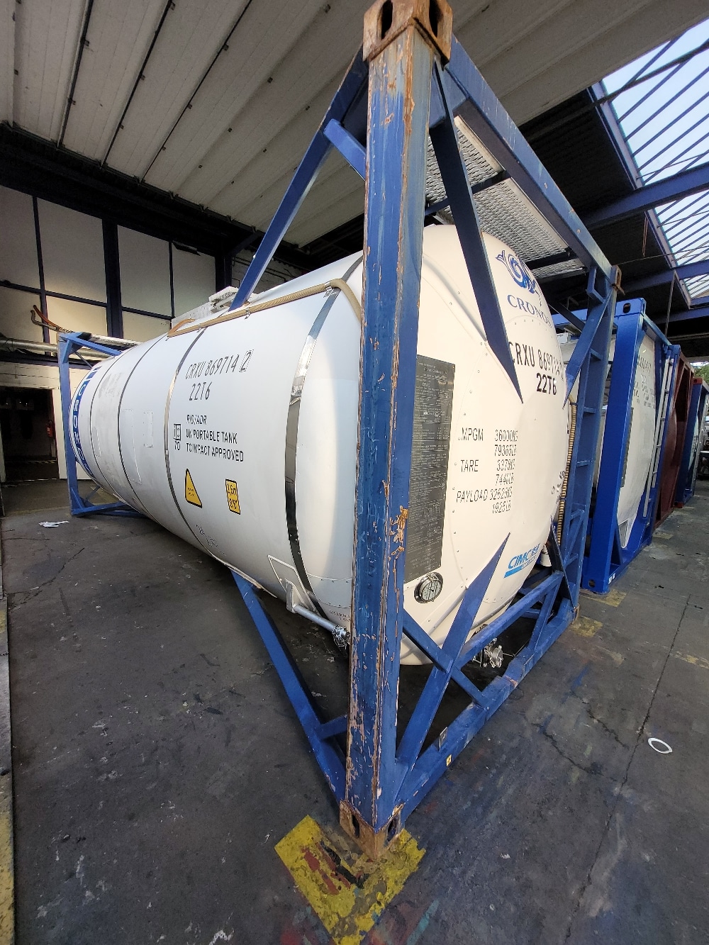 conteneur citerne chimique 20 pieds