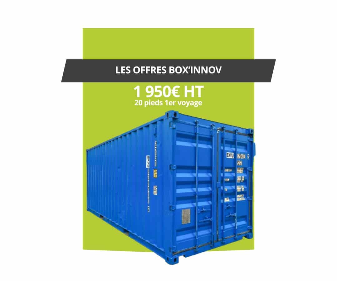 Prix Container Container maritime 20 pieds dry neuf – Prix & livraison