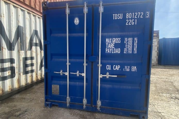Container 20 pieds double porte