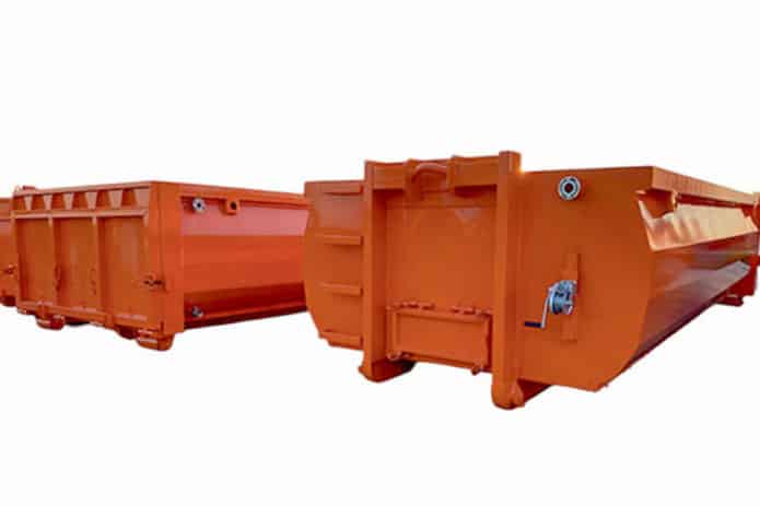 conteneur benne pour incendie de feux électriques