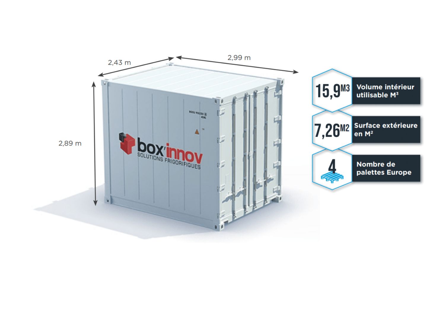dimension container 10 pieds high cube