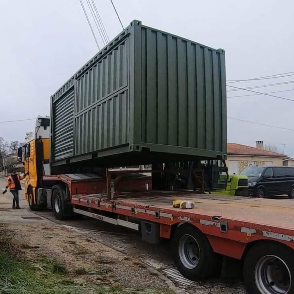 chargement transport et livraison conteneur