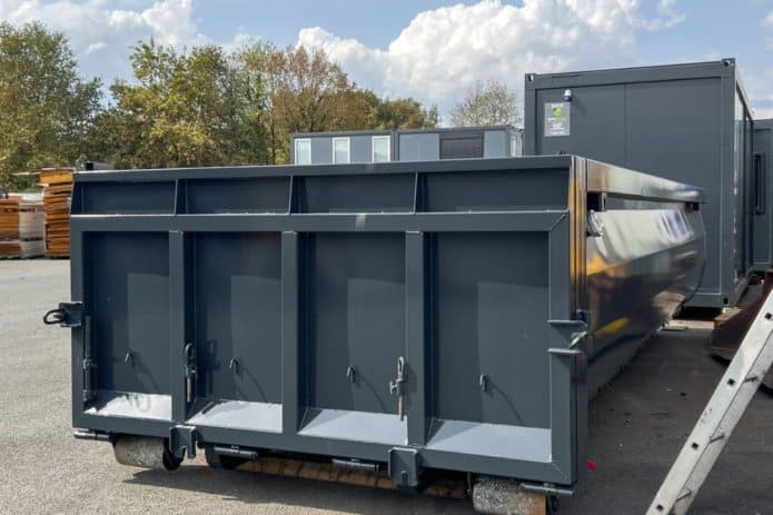 Benne d’extinction pour incendie batterie lithium