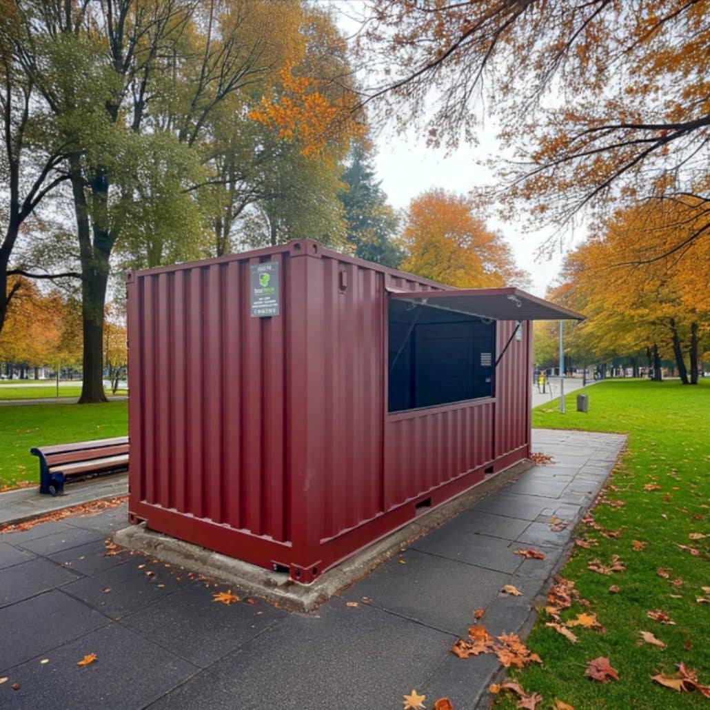 Container buvette aménagé pour événements sportifs