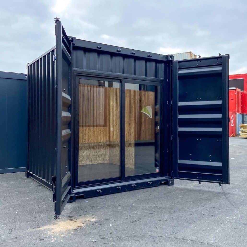 container 10 pieds aménagé en bureau