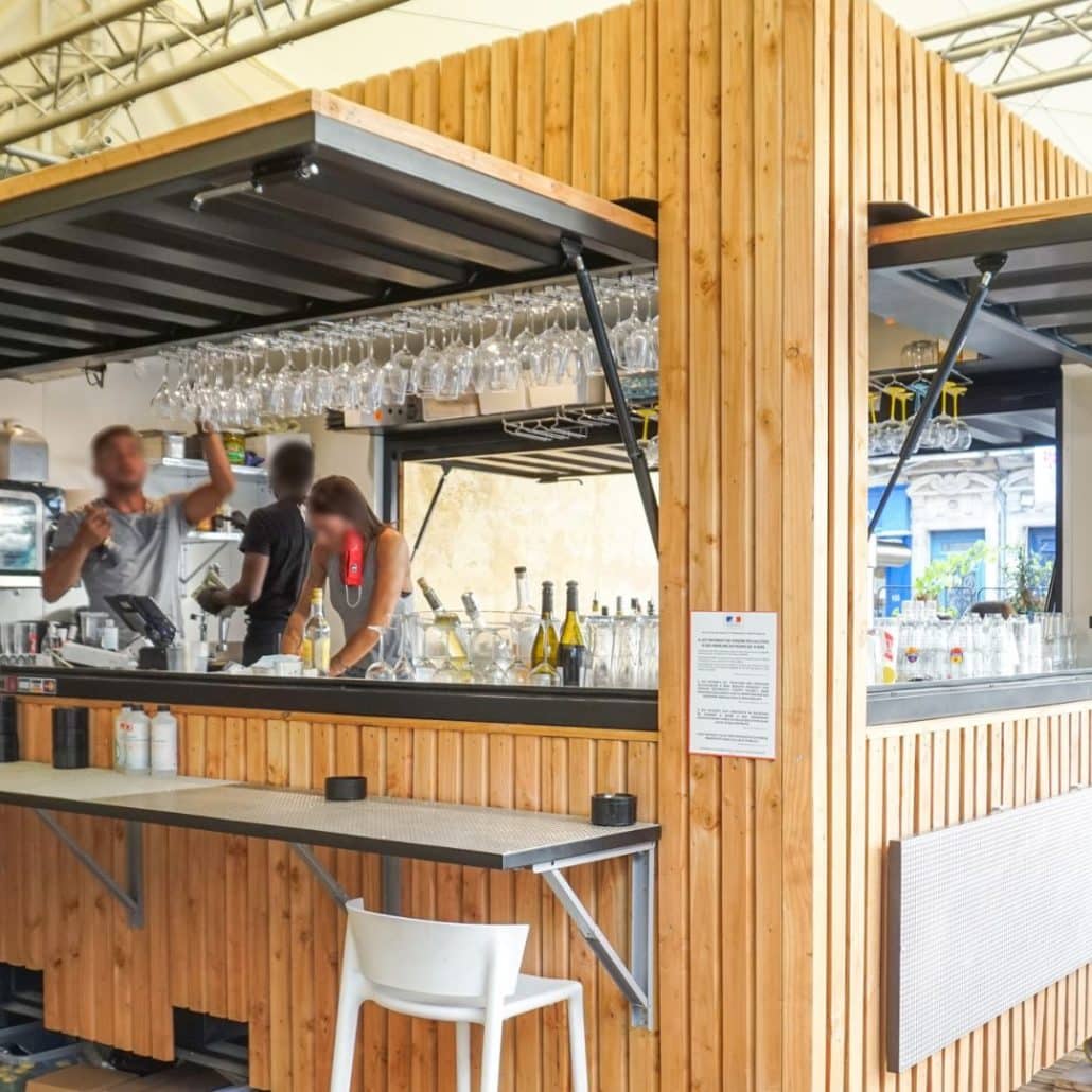Conteneur aménagé en bar