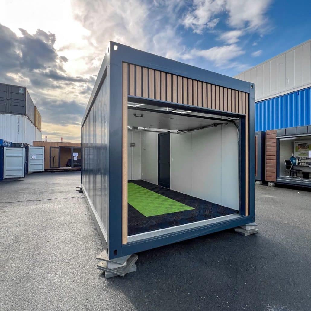 Garage préfabriqué 20m² moderne – Bungalow avec garage livré monté