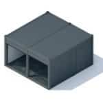 Garage modulaire double porte