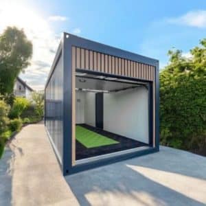 Garage en construction modulaire pas cher.