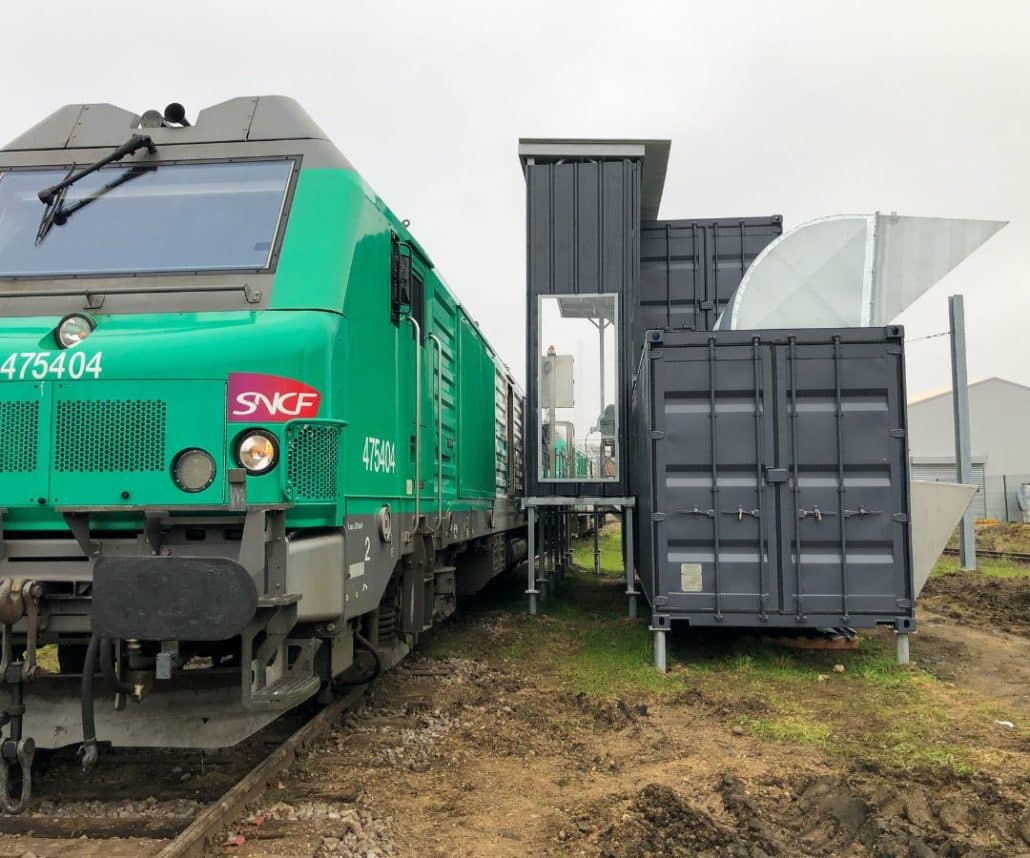 Conteneur ferroviere shelter