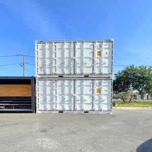 2 conteneurs maritime 20 pieds open side
