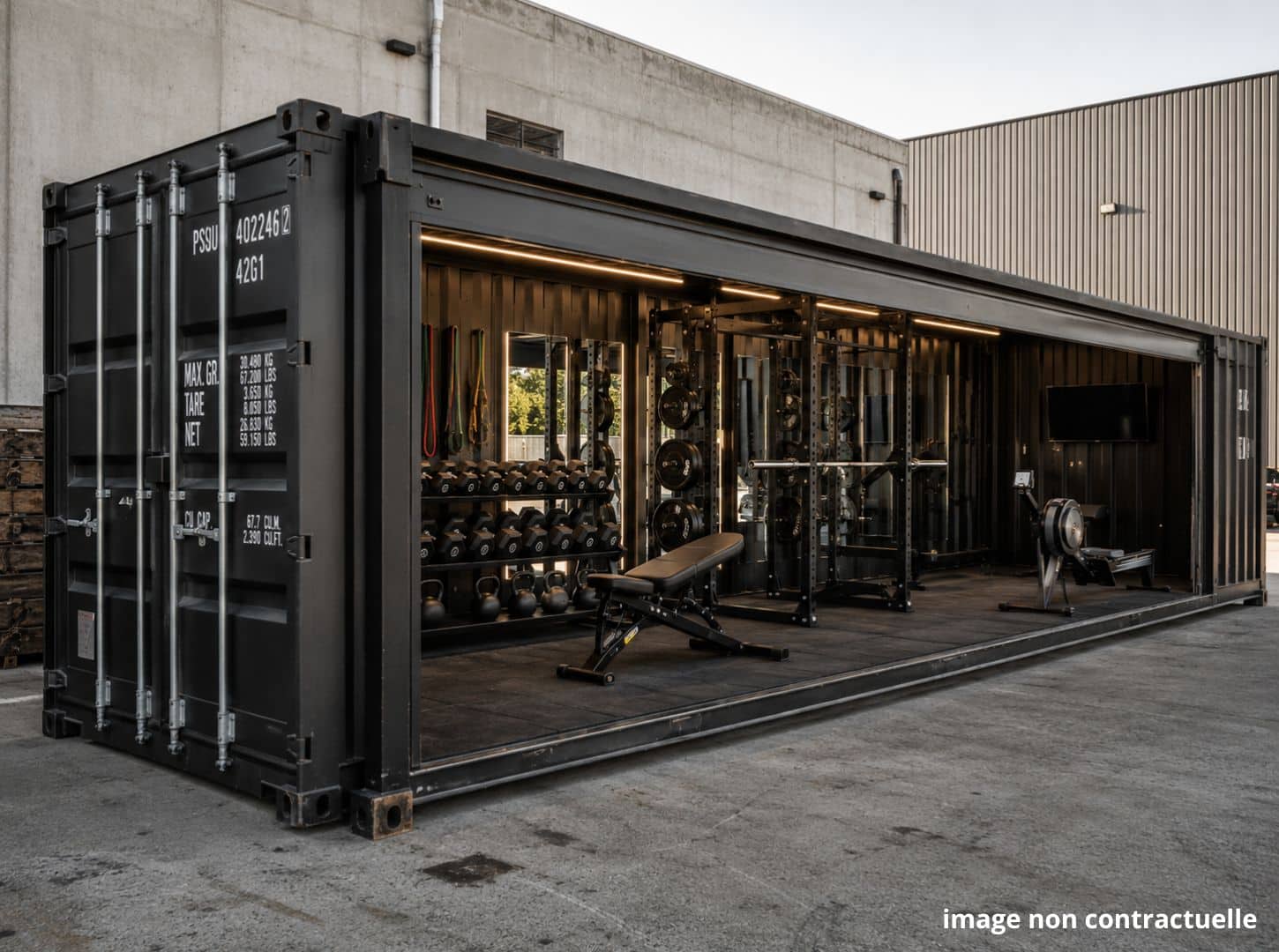 Salle de sport coach container