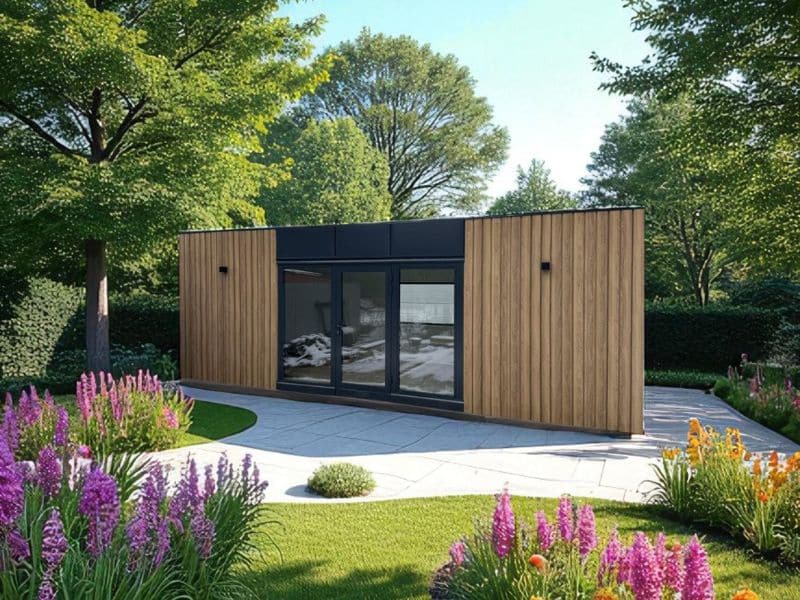 chalet de jardin imitation bois