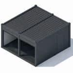 double garage modulaire pas cher